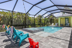 Yacht Club Area, Heated Saltwater pool & Spa -Villa Nana and Papa's Beach House, Cape Coral